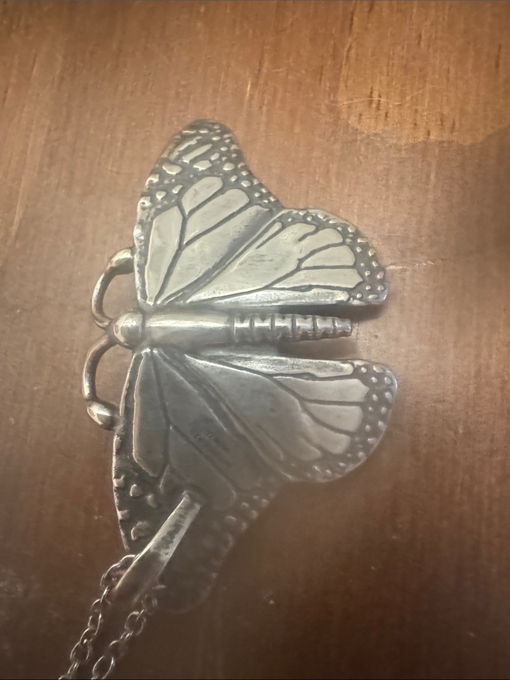 James Avery Two-Tone Butterfly Pendant with 18” chain - Picture 5 of 5